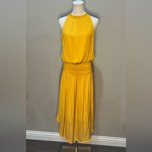 White House Black Market size medium golden yellow dress